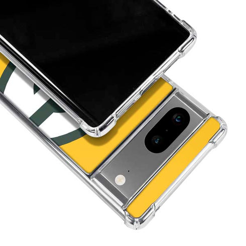 NFL Green Bay Packers Large Logo Google Pixel 7a Clear Case